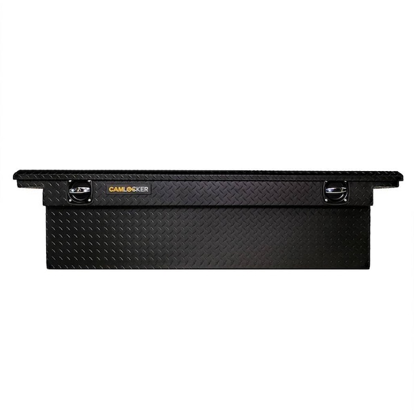 71in Low Profile Crossover Truck Tool Box, Matte Black Aluminum